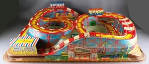 Technofix GE 307 Circuit Coney Island 2 Fahrzeuge mechanisch Schlüssel ohne Box - Bild 1 von 12