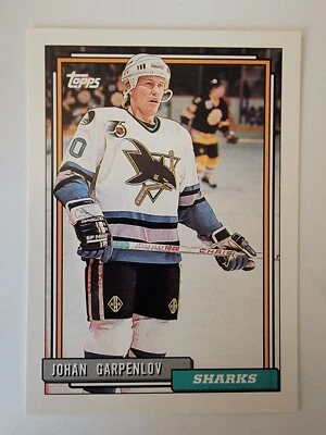 1992-93 Topps Johan Garpenlov San Jose Sharks #359 - Image 1 of 2