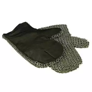 Medieval Leather Gloves Vintage Butted Chainmail Armor Mittens For Mens Mitten - Picture 1 of 1