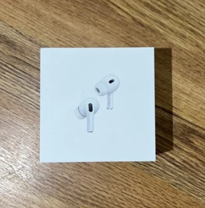 Genuine AirPods Pro (2nd Generation) with MagSafe Charging Case White USB-C+tips - Picture 1 of 6