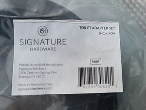 Signature Hardware Toilet adapter set SHC241ADPA - Picture 1 of 4