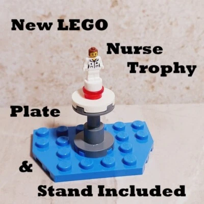 Nuevo LEGO Enfermera Trofeo Raro Gratitud Médico Superhéroe Unisex Stand Doctor Foto 1 de 3