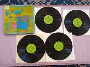 50 Top Country Stars & hits (BOX SET 4 VINYL)  33RPM EX 120415 TLJ - Picture 1 of 11