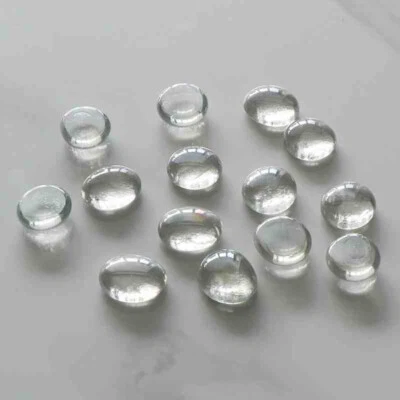 30-200 piezas Guijarros de Vidrio Piedras Cuentas Jarrón Pepitas Boda Decoración Hogar 17-19mm Foto 1 de 4