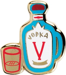 Enamel Pin With Greeting Card - Vodka Fountain Of Youth from Primitives by Kathy - Picture 1 of 3