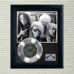 Poison "Something To Believe In" Silver Framed Record Display - Picture 1 of 4
