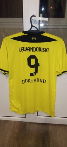 2013/14 Dortmund Home Jersey #9 Lewandowski Large Puma sz XL Cover