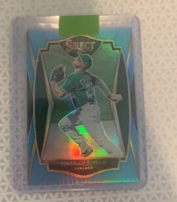 2021 Select Premier Level Light Blue Refractor Matt Chapman # /35 Pack Fresh!! - Image 1 of 2