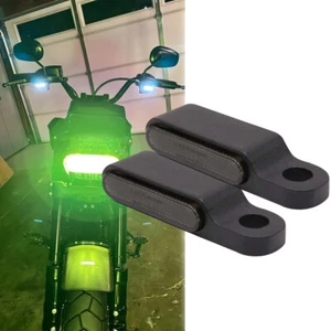 2x Motorcycle LED Turn Signal Blinker Light Indicator Amber For Harley Ultra Low - Picture 1 of 13