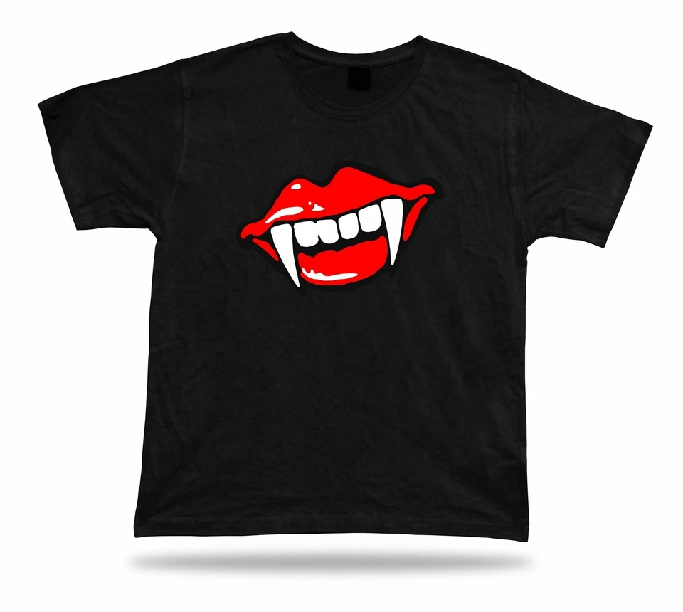 Colmillos de vampiro sonrisa monstruo calavera divertida camiseta ropa evento especial regalo camiseta Foto 1 de 1