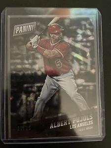 Albert Pujols Los Angeles Angels 2017 Panini Black Friday Cracked Ice /25 - Picture 1 of 1