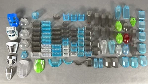 Lego Huge Lot Of Transparent Cockpit And Vehicle Glass- Over 100 Pieces - Picture 1 of 5