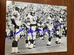 Vikings PPE Carl Eller Alan Page Jim Marshall Gary Larsen signed 8x10 w/COA - Picture 1 of 1