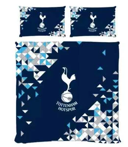 TOTTENHAM FC DOUBLE DUVET PARTICLE SET COVER NAVY NEW BEDDING OFFICIAL LICENSED - Picture 1 of 6
