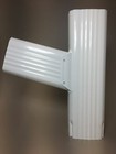Downspout Gutter Y Connector 2x3 Standard Left High Gloss White