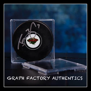 **GFA Minnesota Wild * JONATHAN BLUM * Signed NHL Logo Puck AD2 COA** - Picture 1 of 1