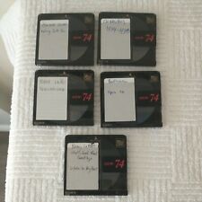 Lot of 5 MD Discs Mini Discs / Recorded without Case / Sony Japan
