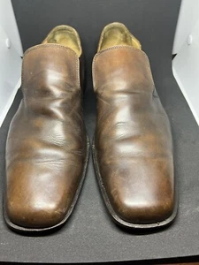 MERCANTI FIORENTINI BROWN LEATHER 6320 LOAFER SHOE 11 1/2M Good Year Soles - Picture 1 of 11