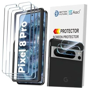 Pixel 8 Pro Screen Protector Tempered Glass Google Pixel 8 Pro Transparent - Picture 1 of 7