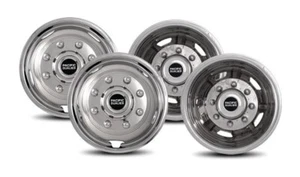 Pacific Dualies 30-1708 17" 8 LUG Stainless Steel Wheel Simulator Kit FOR CHEVY - Picture 1 of 3