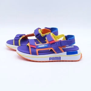 PUMA Women's Future Rider Game On Strappy Sandals 371964-04 Purple/Orange/White - Picture 1 of 18