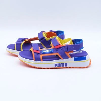 PUMA Women's Future Rider Game On Strappy Sandals 371964-04 Purple/Orange/White - Image 1 of 4