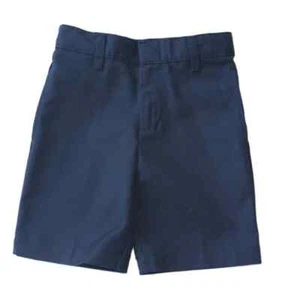 Elder, Boys Flat Front Elastic Back Shorts, Navy, Regular Sizes, Style# 1215 - Picture 1 of 1