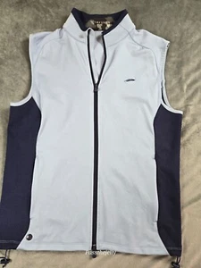 Chaleco de golf Greyson para hombre pequeño rendimiento cremallera completa bloques de color secuoya al aire libre - Imagen 1 de 13