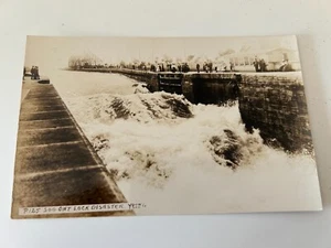 Soo Ontario Lock Katastrophe RPPC Postkarte - Bild 1 von 2