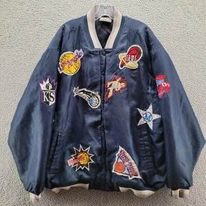 Vintage Hardwood Classics Jacket Men's Bomber 2003 All-Star Game Blue Size 2XL - Picture 1 of 22