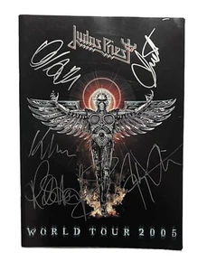 Judas Priest firmato 2005 Angel Of Retribution Tour libro Rob Halford KK Downing - Foto 1 di 8