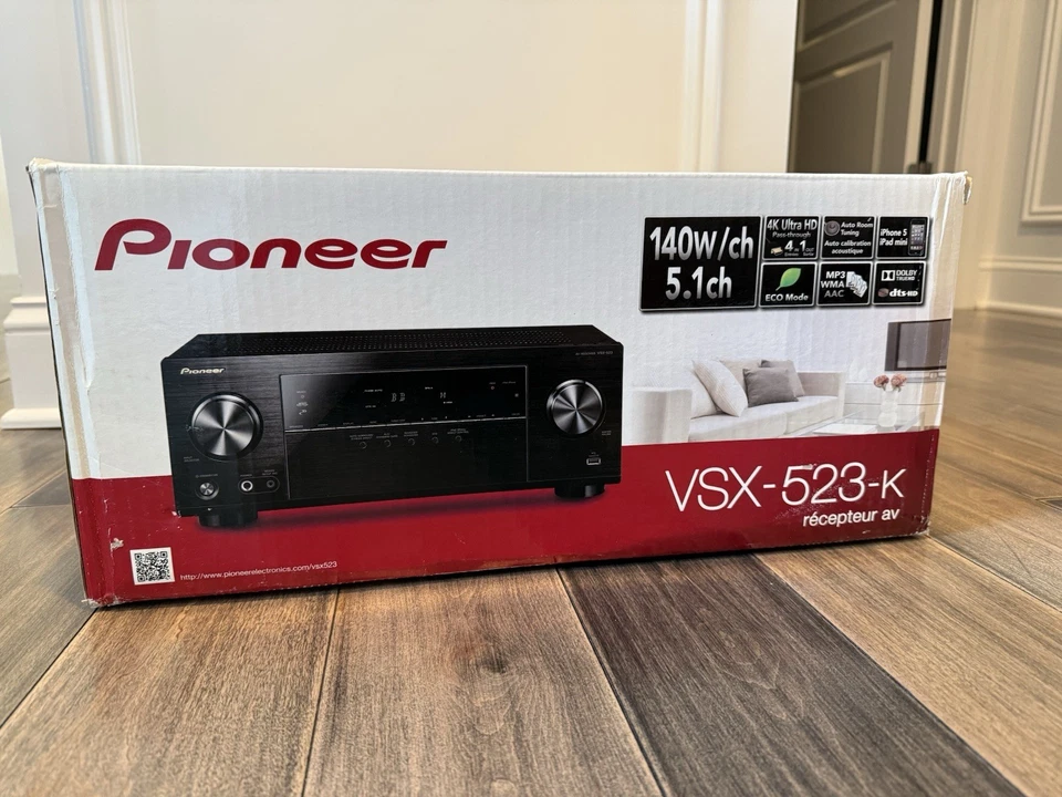 Pioneer VSX-523-K 5.1-Channel AV Receiver — BRAND NEW IN BOX - Image 1 of 1