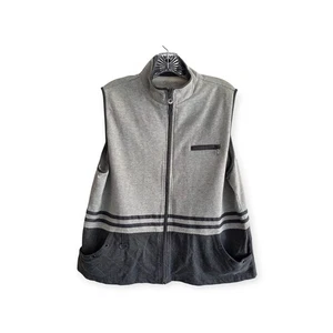 Cali & York Petite Front Zipper Vest Gray Size Petite XL - Picture 1 of 6