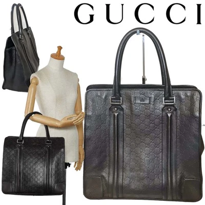 AUTH GUCCI GUCCISSIMA GG TOTE BAG UNISEX LEATHER TRAVEL BOOKTOTE MARMONT OPHIDIA - Image 1 of 4