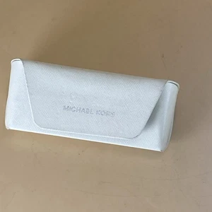 Michael Kors Authentic Hard Eyeglasses/Sunglasses Case in White - Picture 1 of 4