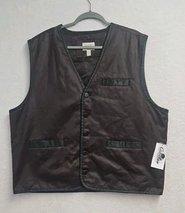 Frontier Classics Chaleco Para Hombres Talla 2XL Occidental Marrón Rodeo Vaquero Vestido Informal Nuevo con Etiquetas - Imagen 1 de 8