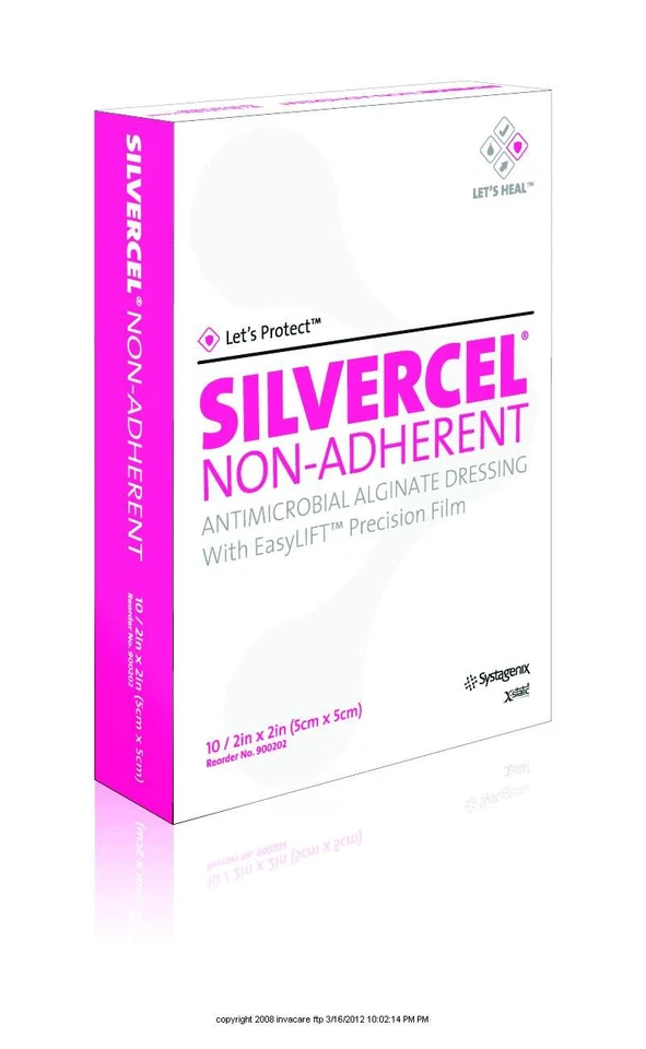 SILVERCEL Nonadherent Dressing SILVERCEL Nonadh DSG 2x2