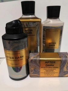 Bath and Body Works Men After Dark Loción Corporal 8.0 Fl Jabón Corporal Lote de 4. - Imagen 1 de 4