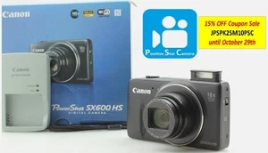 🎦VIDEO👀✨N MINT✨ Canon Power Shot SX600 HS Black Digital Camera From JAPAN - Picture 1 of 13