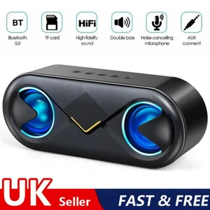Loud Bluetooth Speakers Portable Wireless Speaker Outdoor/Indoor High Bass Ultra - Picture 1 of 17