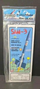 Semroc Sam-3 Flying Model Rocket Kit #KV-79 Knightdale Model Rocket Sealed - Picture 1 of 5