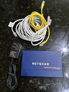 Netgear ProSafe 8-Port GbE Unmanaged Switch w/ Power Supply GS108 - Zdjęcie 1 z 2