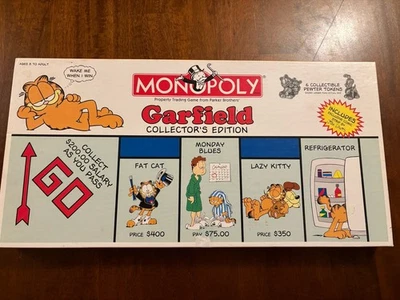 2003 Monopoly Garfield Board Game Collectors Edition Complete with Pewter Tokens - Image 1 of 4