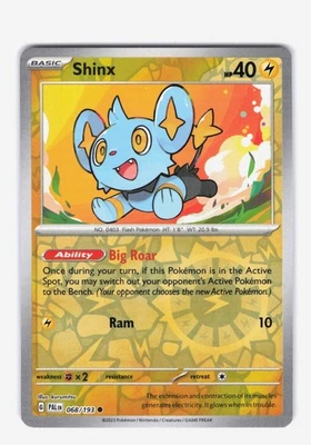 Shinx - (Reverse Holo) SV02: Paldea Evolved 068/193 NM - Image 1 of 2