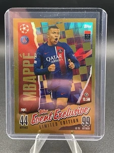 Exclusivo evento Kylian Mbappe Match Attax Extra 2023/2024 Topps 23/24 # LET 5 - Imagen 1 de 9