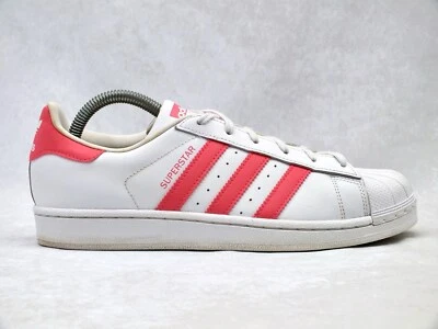 Adidas Originals Superstar Women's Athletic Sneakers White/Pink CG6608 Sz 7 US - Image 1 of 4