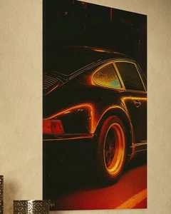 Leinwand Bild Motivation Luxusauto Auto Wagen Autos Black Abstrakt Car - Picture 1 of 3