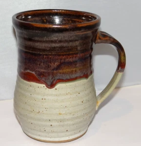 Tazza Mark of the Potter in gres x grande terracotta smaltata artigianale firmata MW - Foto 1 di 11