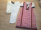 White and red embroidery shalwar Kameez and dupata 