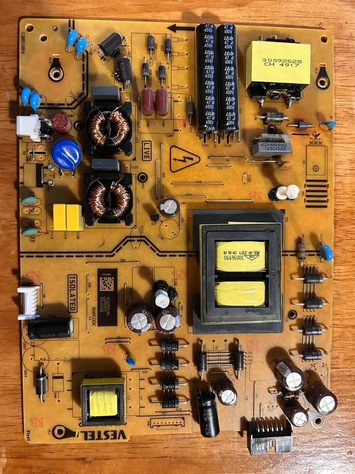 PSU POWER SUPPLY BOARD 17IPS72 23404977 FOR 43" TOSHIBA 43V6763DB 43U5863DB TV - Image 1 of 1